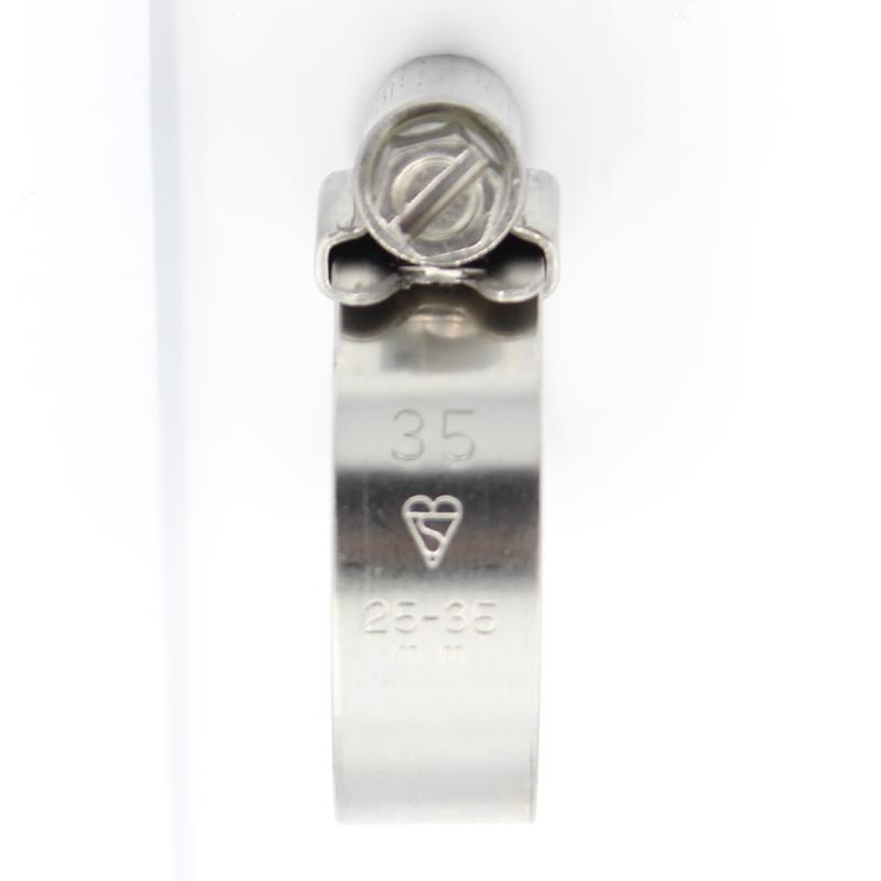 JCS Hi-Grip Stainless Steel Worm Drive Hose Clamps Clips W4 [25-35mm]