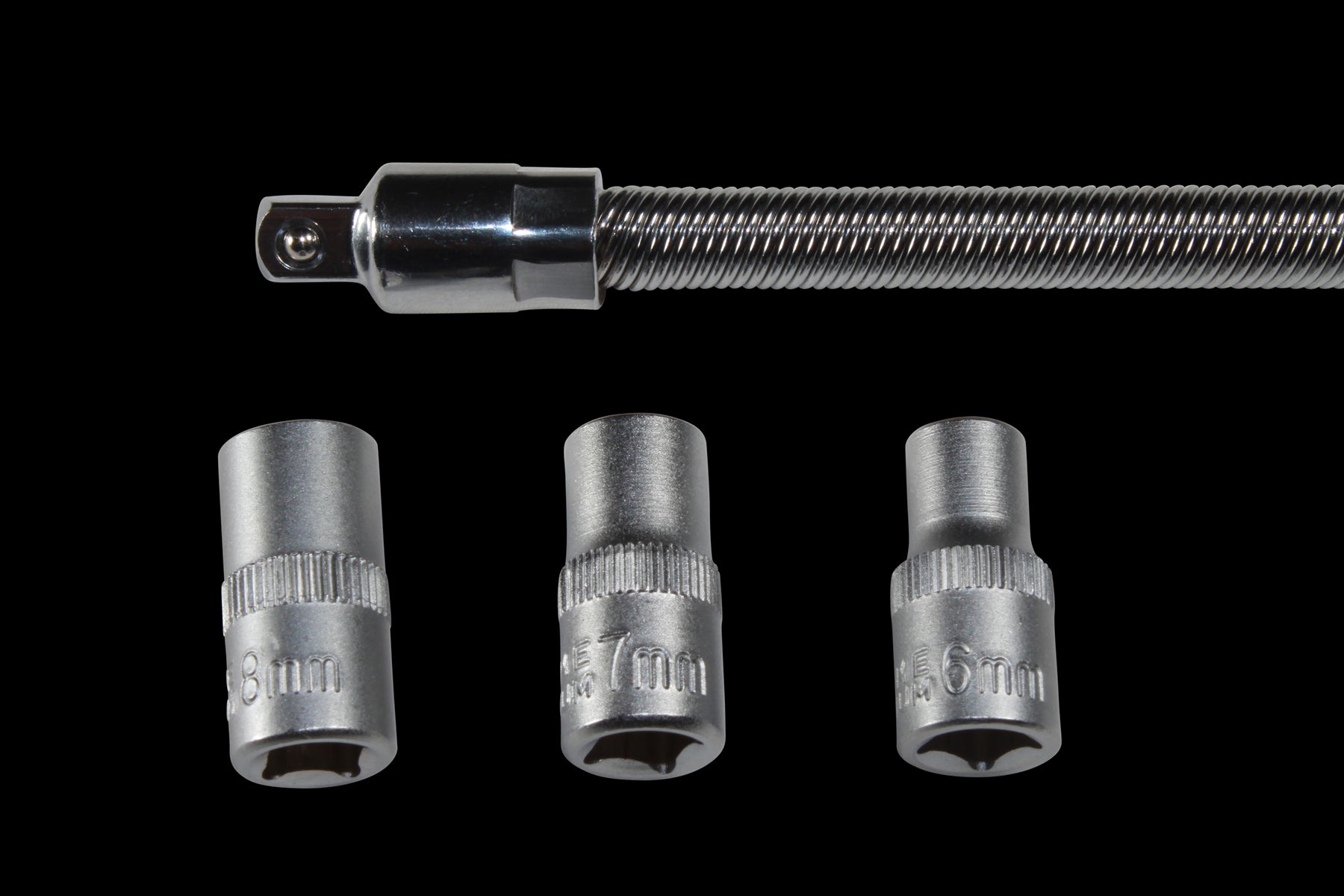 FLEXIBLE SHAFT SCREWDRIVER 6 7 8mm HEX SOCKET TOOL HI-GRIP CLIP FLEXI DRIVER