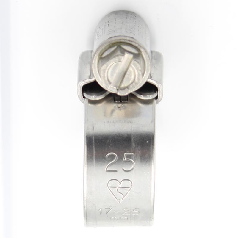 JCS Hi-Grip Stainless Steel Worm Drive Hose Clamps Clips W4 [17-25mm]