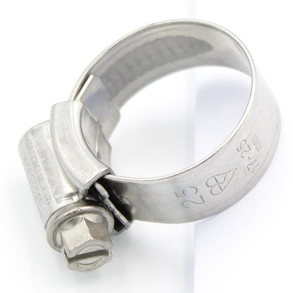 JCS Hi-Grip Stainless Steel Worm Drive Hose Clamps Clips W4 [17-25mm]