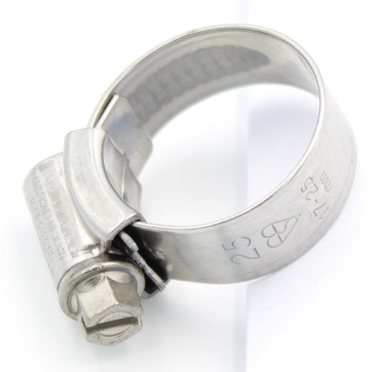 JCS Hi-Grip Stainless Steel Worm Drive Hose Clamps Clips W4 [17-25mm]