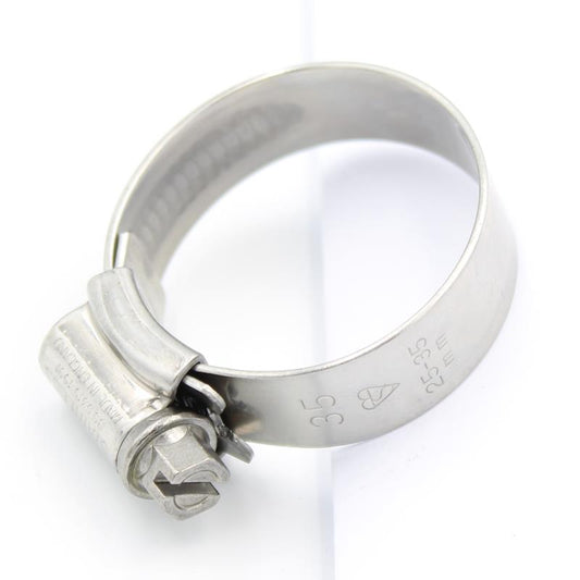 JCS Hi-Grip Stainless Steel Worm Drive Hose Clamps Clips W4 [25-35mm]